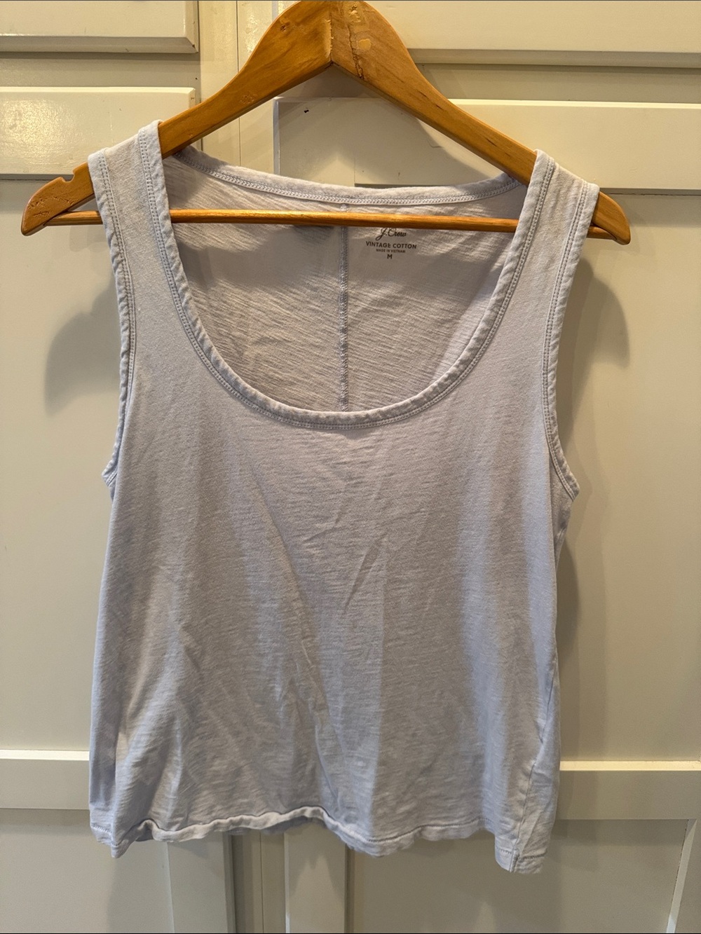 J. Crew Lavender Scoop Neck Cotton Tank